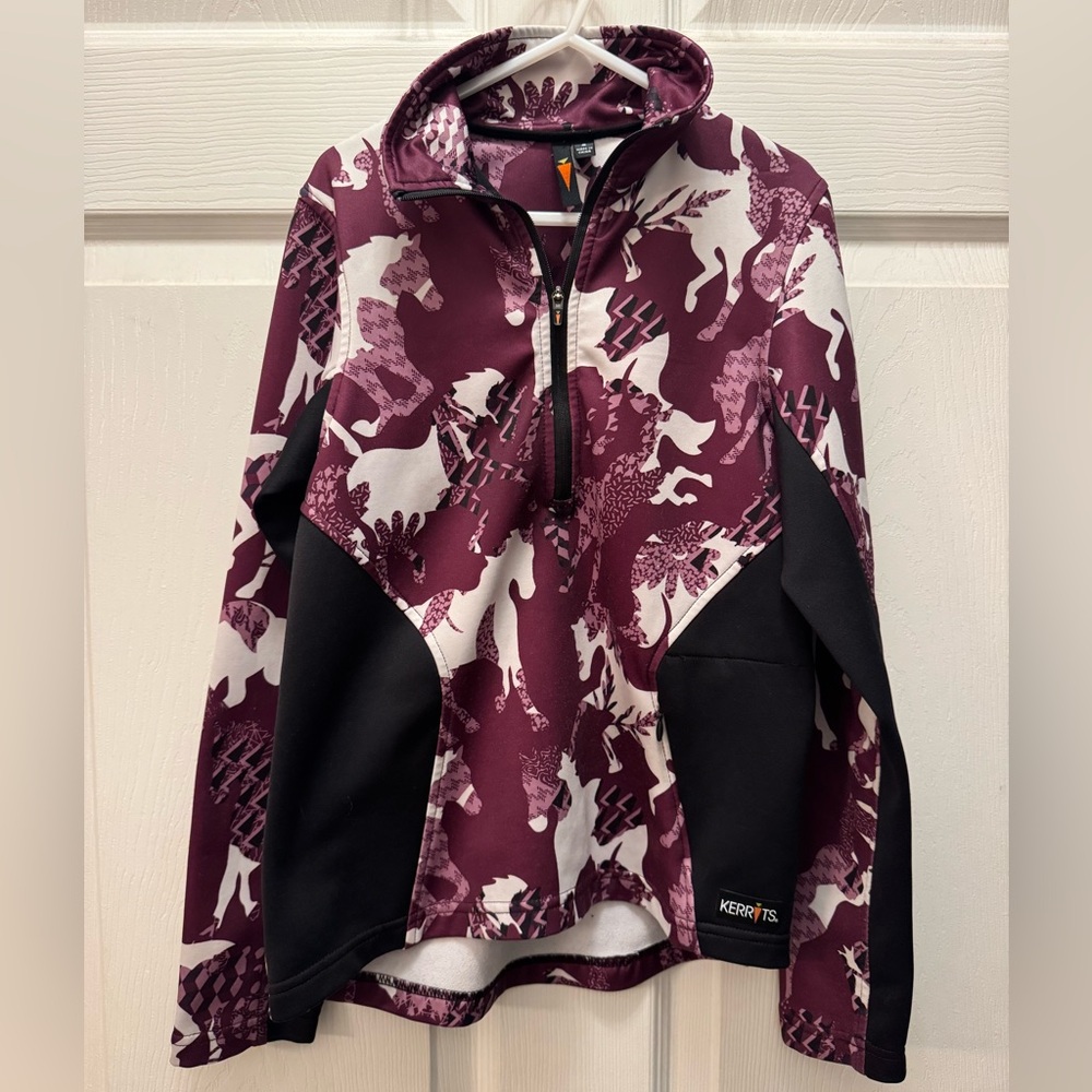 Kerrits Girls size SMALL 1/4 zip pull over